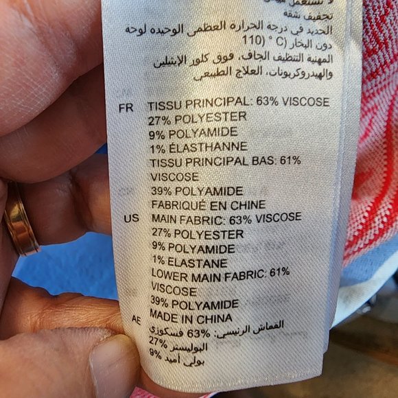 SANDRO Women Sweater Keep On Dancing Slogan Sweater in Blue, L, V Neck,Casual - Picture 16 of 16